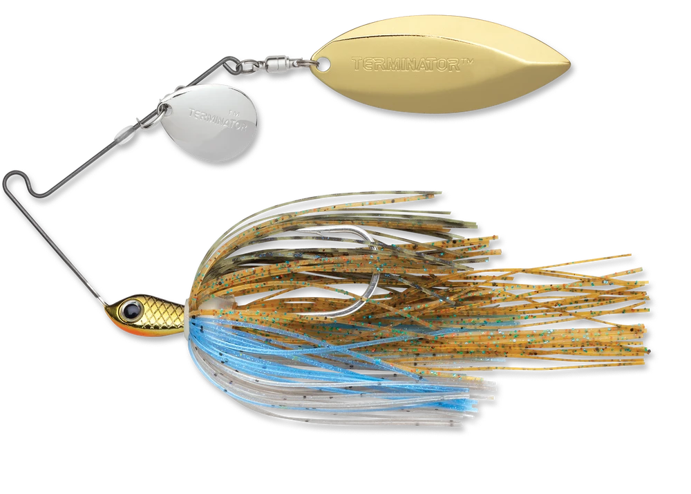 Terminator Stainless Pulse Skirt Spinnerbait Colorado Willow 1/2 Oz. - Image 3