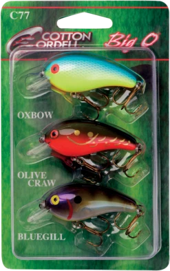 Cotton Cordell Big O Square-Lip Crankbait 3-Piece Variety Pack