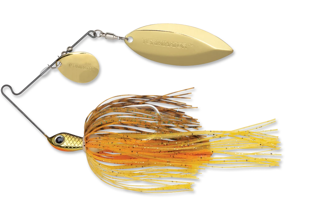 Terminator Stainless Pulse Skirt Spinnerbait Colorado Willow 1/2 Oz. - Image 4
