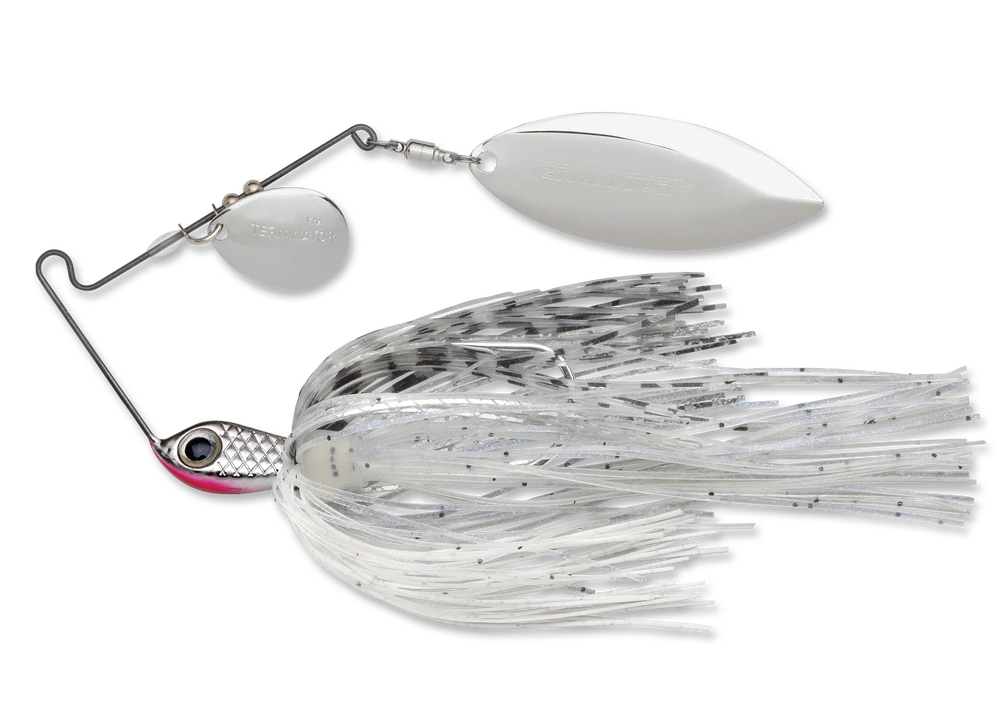 Terminator Stainless Pulse Skirt Spinnerbait Colorado Willow 1/2 Oz.
